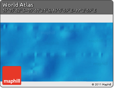 Shaded Relief 3D Map of the Area around 15° 58' 32" S, 76° 34' 29" E