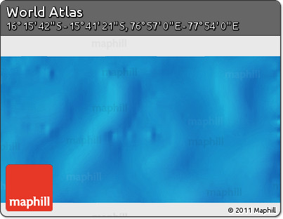 Physical 3D Map of the Area around 15° 58' 32" S, 77° 25' 30" E