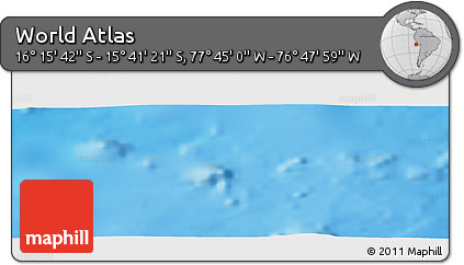 Physical Panoramic Map of the Area around 15° 58' 32" S, 77° 16' 30" W