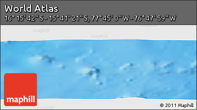 Physical Panoramic Map of the Area around 15° 58' 32" S, 77° 16' 30" W