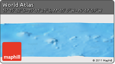 Physical Panoramic Map of the Area around 15° 58' 32" S, 77° 16' 30" W