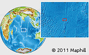 Physical Location Map of the area around 15° 58' 32" S, 78° 16' 30" E