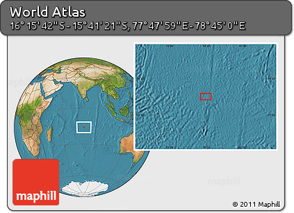 Satellite Location Map of the Area around 15° 58' 32" S, 78° 16' 30" E