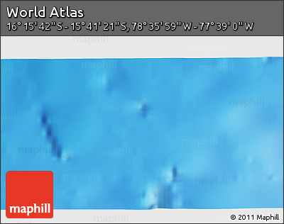 Physical 3D Map of the Area around 15° 58' 32" S, 78° 7' 30" W