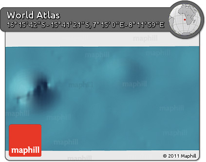 Satellite 3D Map of the Area around 15° 58' 32" S, 7° 43' 29" E