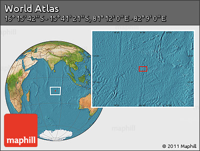 Satellite Location Map of the Area around 15° 58' 32" S, 81° 40' 30" E