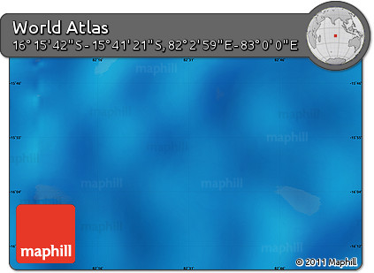 Physical Map of the Area around 15° 58' 32" S, 82° 31' 30" E