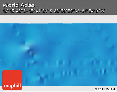 Physical 3D Map of the Area around 15° 58' 32" S, 82° 22' 30" W