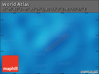 Physical Map of the Area around 15° 58' 32" S, 83° 22' 30" E