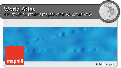 Shaded Relief Panoramic Map of the Area around 15° 58' 32" S, 83° 13' 29" W