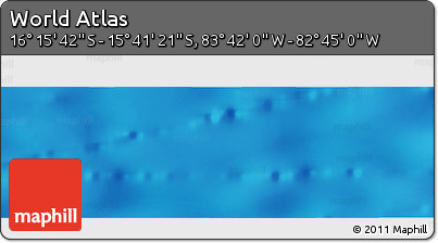 Shaded Relief Panoramic Map of the Area around 15° 58' 32" S, 83° 13' 29" W