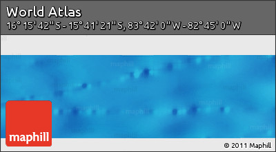 Shaded Relief Panoramic Map of the Area around 15° 58' 32" S, 83° 13' 29" W