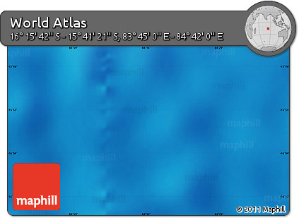 Physical Map of the Area around 15° 58' 32" S, 84° 13' 29" E