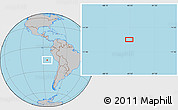 Gray Location Map of the area around 15° 58' 32" S, 84° 55' 30" W