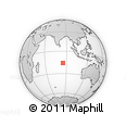 Outline Map of the Area around 15° 58' 32" S, 85° 4' 29" E, rectangular outline