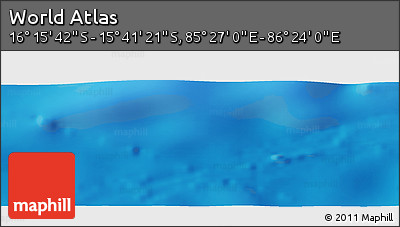 Physical Panoramic Map of the Area around 15° 58' 32" S, 85° 55' 30" E
