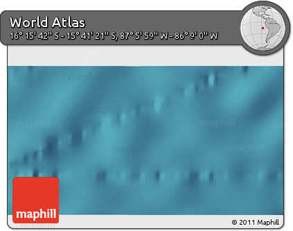 Satellite 3D Map of the Area around 15° 58' 32" S, 86° 37' 30" W