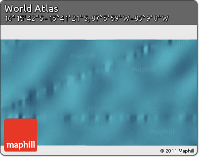 Satellite 3D Map of the Area around 15° 58' 32" S, 86° 37' 30" W