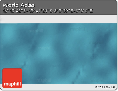 Satellite 3D Map of the Area around 15° 58' 32" S, 8° 34' 29" E