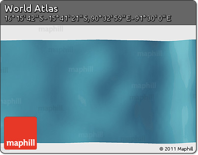 Satellite 3D Map of the Area around 15° 58' 32" S, 91° 1' 30" E