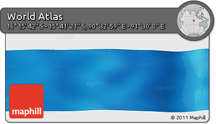 Physical Panoramic Map of the Area around 15° 58' 32" S, 91° 1' 30" E