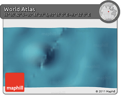 Satellite 3D Map of the Area around 15° 58' 32" S, 92° 43' 29" E