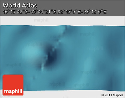 Satellite 3D Map of the Area around 15° 58' 32" S, 92° 43' 29" E