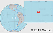 Gray Location Map of the area around 15° 58' 32" S, 92° 34' 29" W