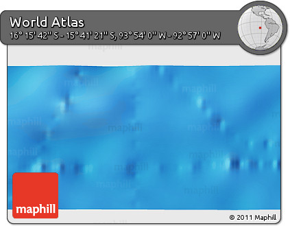 Physical 3D Map of the Area around 15° 58' 32" S, 93° 25' 30" W