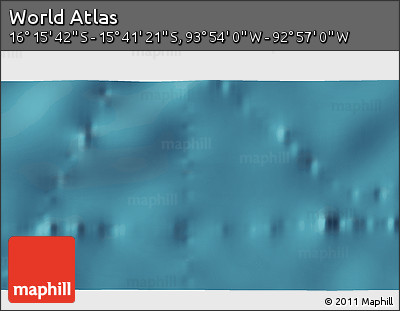 Satellite 3D Map of the Area around 15° 58' 32" S, 93° 25' 30" W