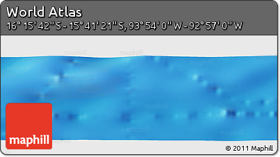 Physical Panoramic Map of the Area around 15° 58' 32" S, 93° 25' 30" W