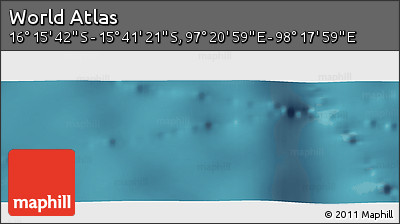 Satellite Panoramic Map of the Area around 15° 58' 32" S, 97° 49' 29" E