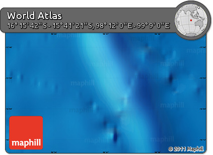 Physical Map of the Area around 15° 58' 32" S, 98° 40' 30" E