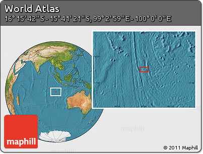 Satellite Location Map of the Area around 15° 58' 32" S, 99° 31' 30" E