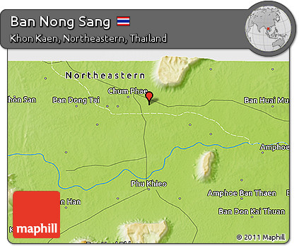Physical 3D Map of Ban Nong Sang