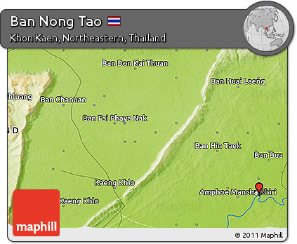 Physical 3D Map of Ban Nong Tao