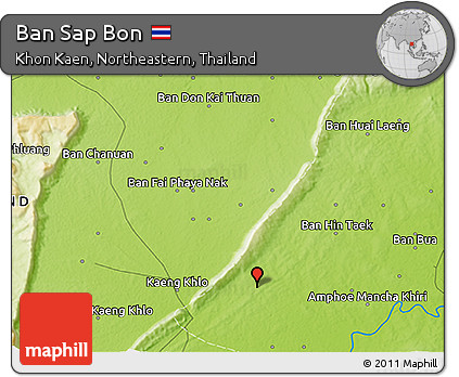 Physical 3D Map of Ban Sap Bon