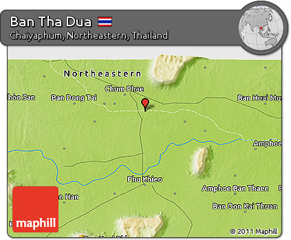 Physical 3D Map of Ban Tha Dua