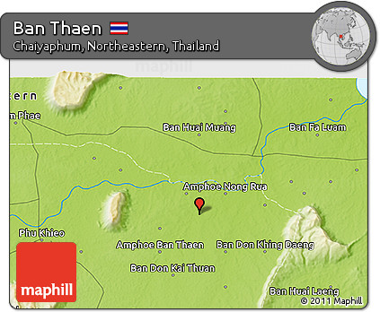 Physical 3D Map of Ban Thaen