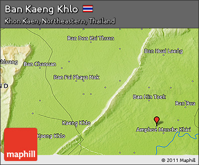 Physical 3D Map of Ban Kaeng Khlo