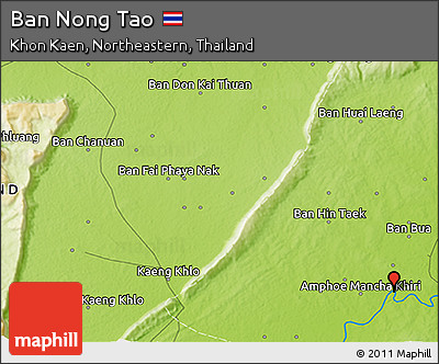Physical 3D Map of Ban Nong Tao