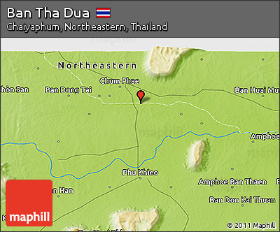 Physical 3D Map of Ban Tha Dua