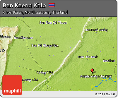 Physical 3D Map of Ban Kaeng Khlo