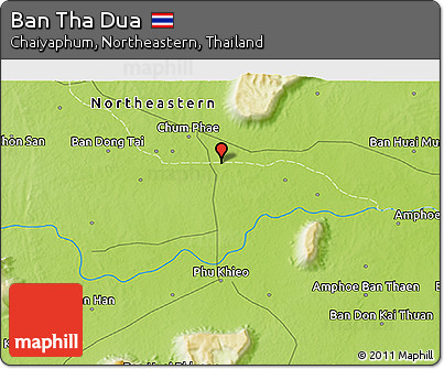 Physical 3D Map of Ban Tha Dua