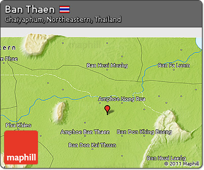 Physical 3D Map of Ban Thaen