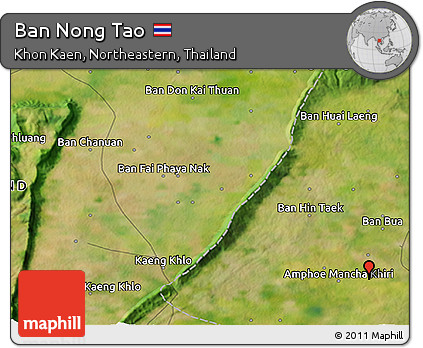 Satellite 3D Map of Ban Nong Tao