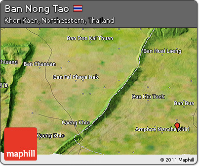 Satellite 3D Map of Ban Nong Tao