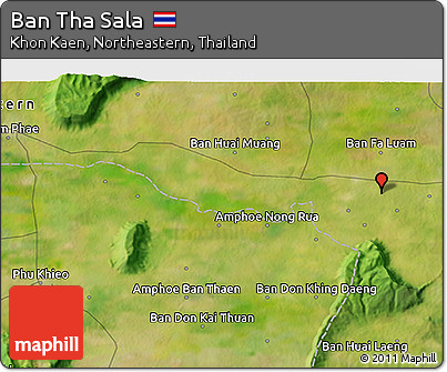 Satellite 3D Map of Ban Tha Sala