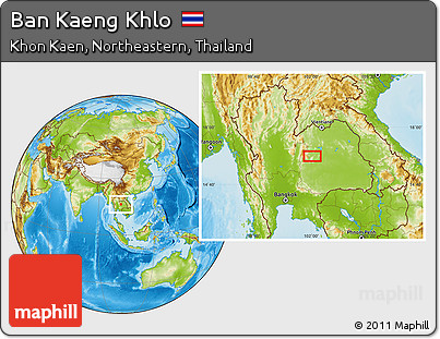 Physical Location Map of Ban Kaeng Khlo