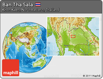 Physical Location Map of Ban Tha Sala